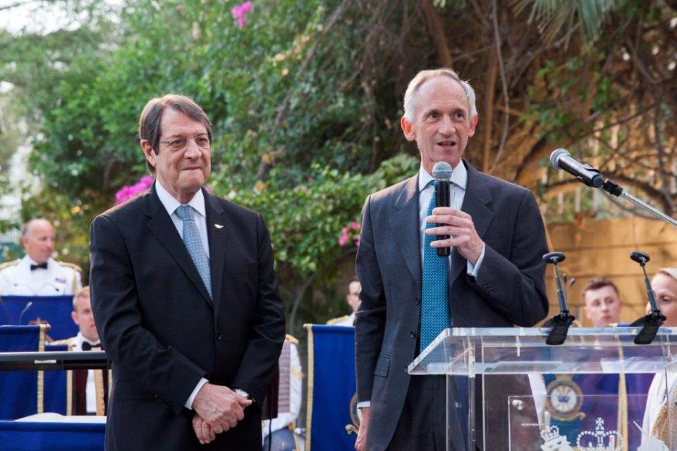 High Commissioner Matthew Kidd and President of the Republic of Cyprus, Nicos Anastasiades