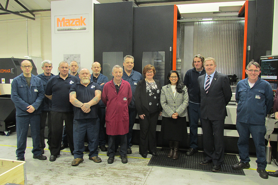 Priti Patel visits Midlands businesses expanding into new territory