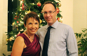 HE Antony Phillipson with his wife, Mrs Julie Phillipson