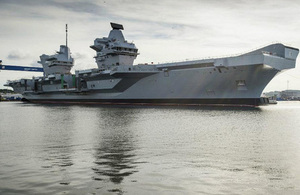 HMS Queen Elizabeth in the Firth of Forth [Picture: Aircraft Carrier Alliance]