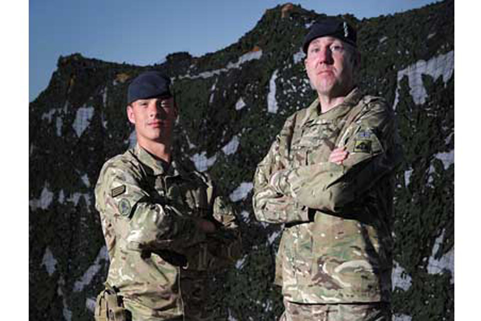 Explosive Ordnance Disposal specialists Lance Corporal 'Ash' Ashfield (left) and Warrant Officer Class 2 Andrew Willoughby 