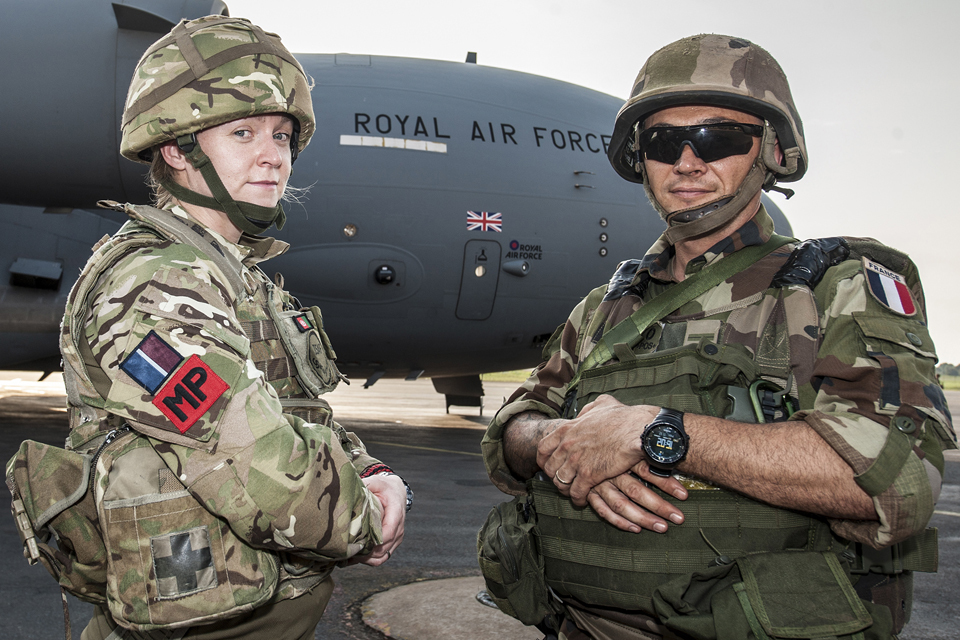 RAF flies second wave of vehicles to French peacekeepers