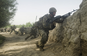 British Riflemen come under heavy fire during an operation in Helmand province (library image) [Picture: Sergeant Alison Baskerville, Crown copyright]