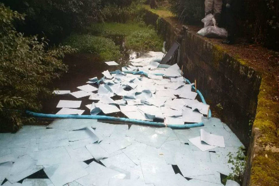 Rapid multi agency response to Derbyshire cooking oil spill