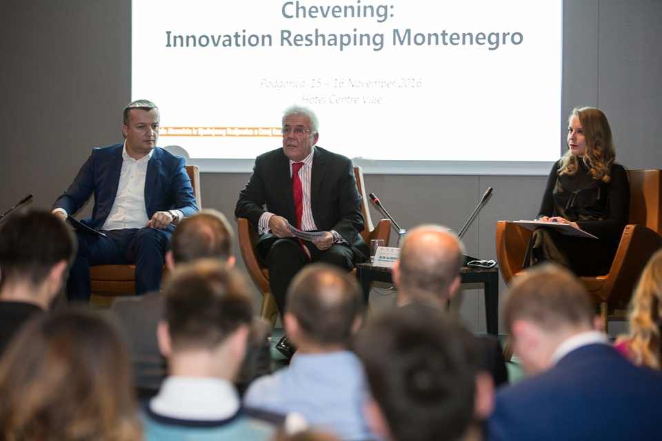 Ambassador Whitting at opening of "Innovation Reshaping Montenegro" conference