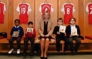Justine Greening MP at Arsenal Football Club