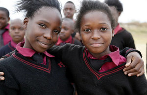 School girls in Zambia