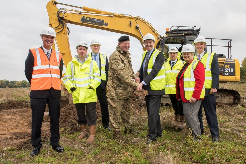 Minister starts construction of £83 million military logistics site