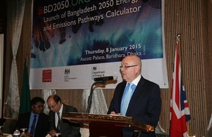 The High Commissioner to Bangladesh Robert W Gibson launched the Bangladesh 2050 Energy Pathway's Calculator (BD2050) in Dhaka.