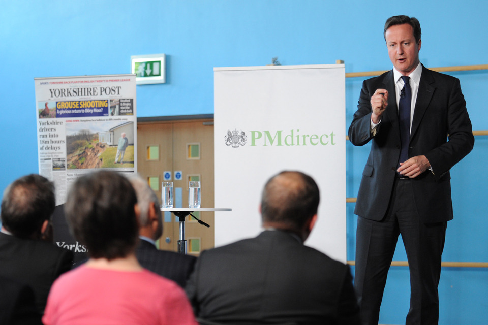 Boosting Britain's growth: PM visits Yorkshire