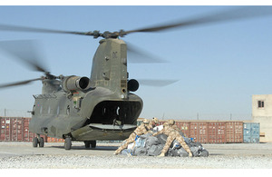 Post arriving at Lashkar Gah by Chinook helicopter (stock image) [Picture: SAC Kimberley Waterson RAF, Crown Copyright/MOD 2007]