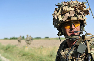 A soldier equipped with a personal role radio during operations in Afghanistan (library image) [Picture: Corporal Paul Morrison, Crown copyright]