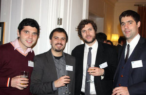 Chevening scholars at the British residence.