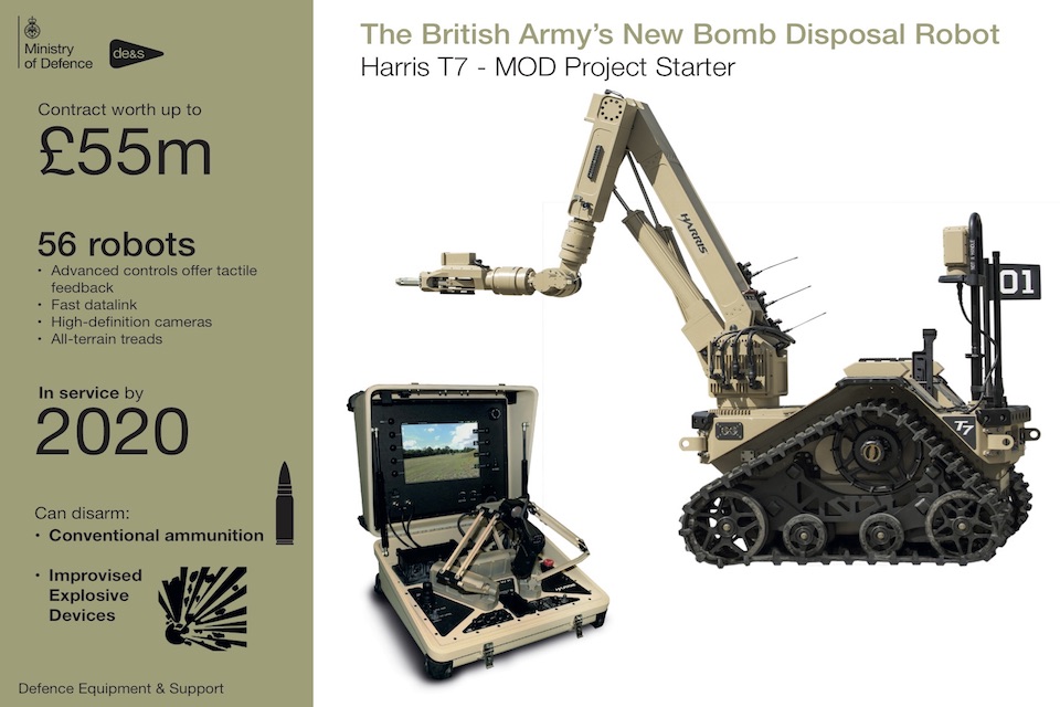 The British Army's new bomb disposal robot.