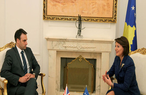 Ambassador O'Connell and President of the Republic of Kosovo Atifete Jahjaga