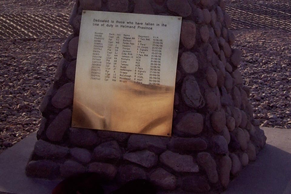 The Bastion Memorial, by Major Tom McDermott RTR