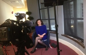 SofS Villiers conducts media interview with BBC