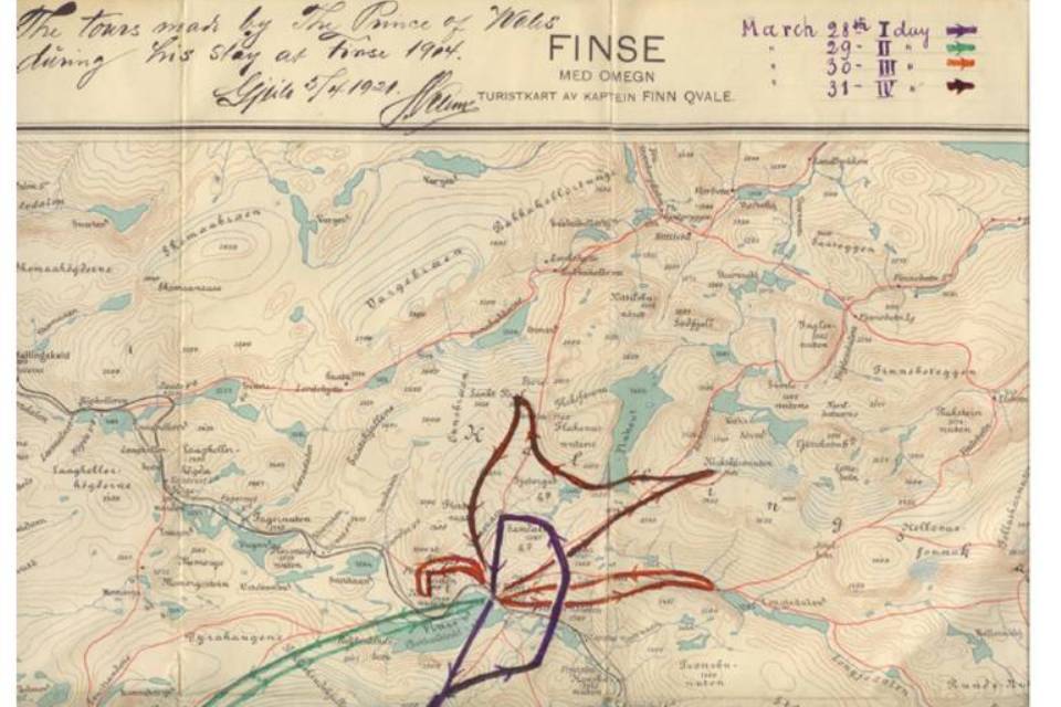 Map of Finse routes