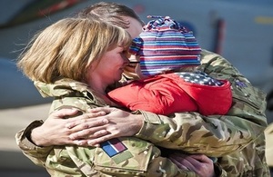 soliders with boy