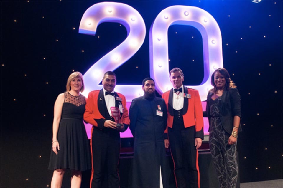 Armed Forces' double win at UK Race Equality Awards