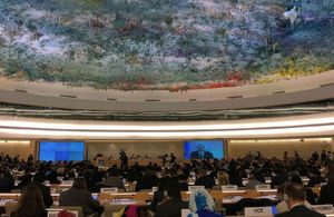 The Human Rights Council takes place at the Palais des Nations in Geneva