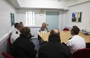 Justice Secretary meeting HMP Wayland staff