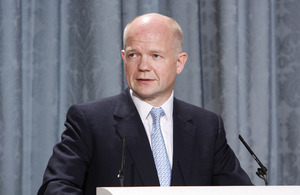 Foreign Secretary William Hague