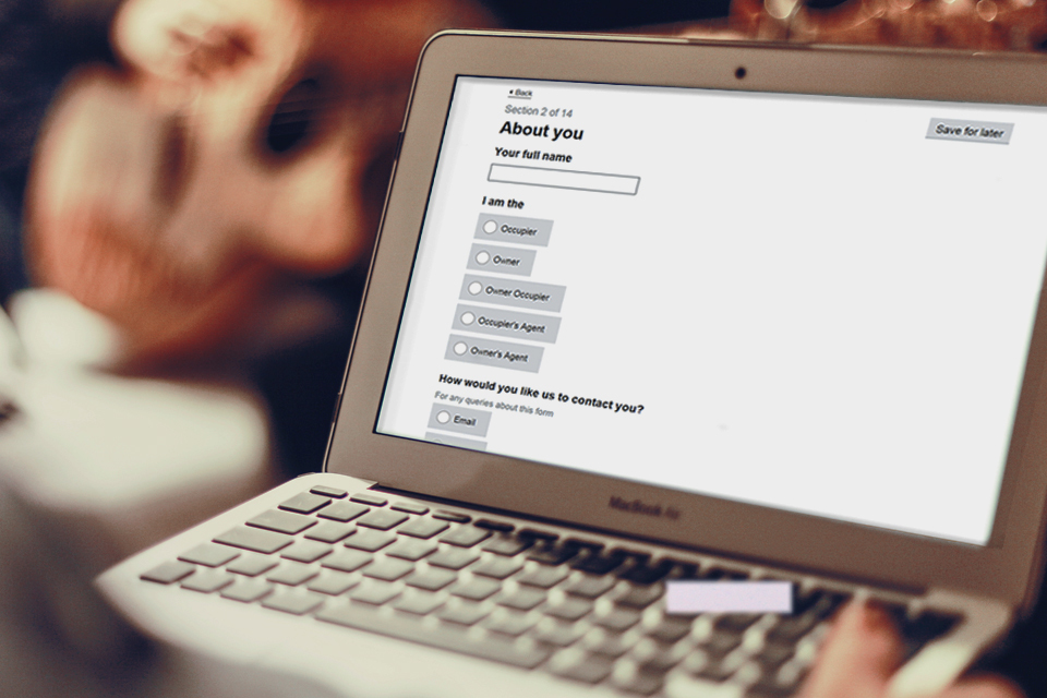 An easier way for you to tell us about your non domestic property