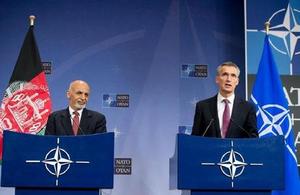 Afghan President Ghani and NATO Secretary General Stoltenberg