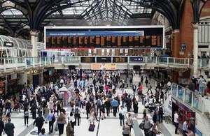 Liverpool Street railway station.