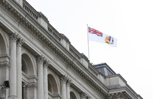 British Antarctic Territory flag to fly above Foreign and Commonwealth Office on 23 June