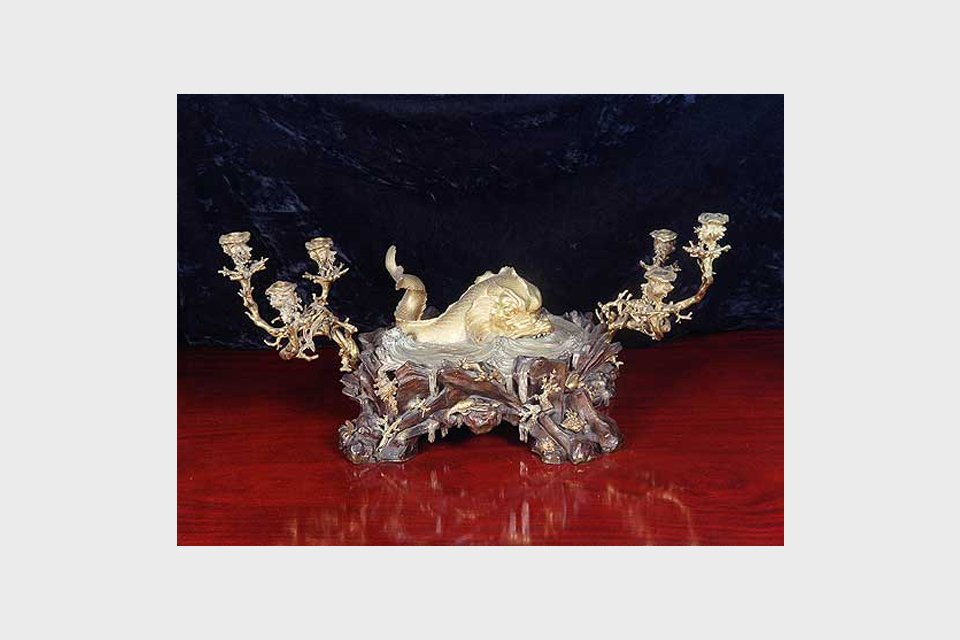 Table Centrepiece; Sea monster and other creatures