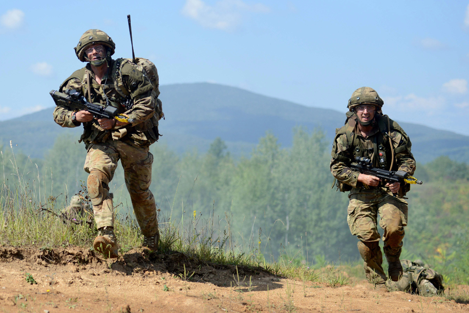 Soldiers from the Royal Anglian Regiment