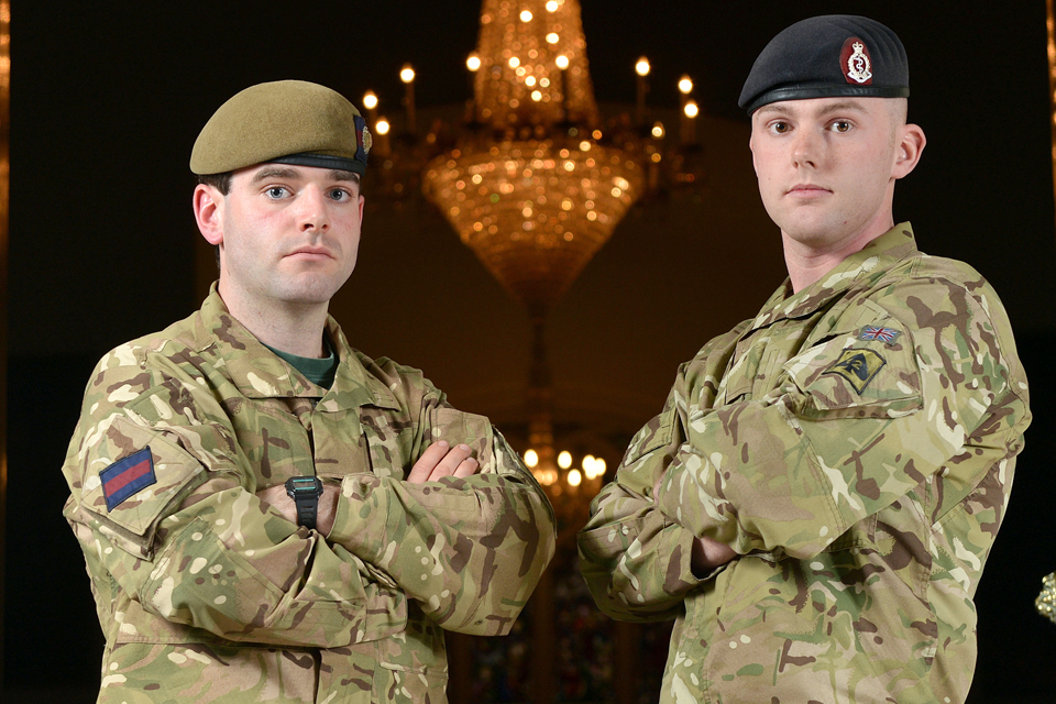 Lieutenant John Scarlett and Lance Corporal Stephen Shaw 