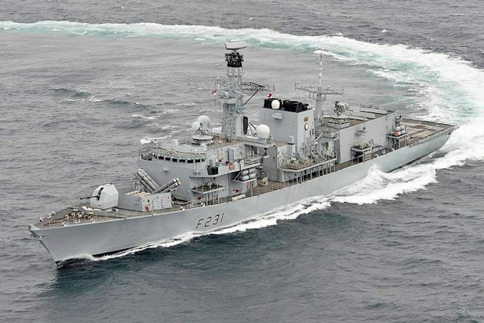 The Royal Navy Type 23 frigate HMS Argyll, which fired the Sea Ceptor missiles earlier this Summer.