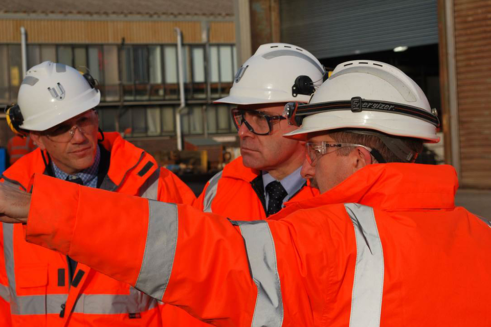 Transport Minister visits Boulby Mine to see salt stocks as winter planning continues