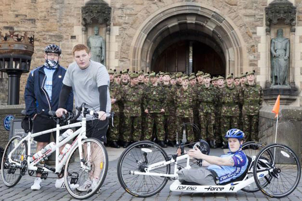 Injured soldiers begin charity 'Ride of Britain'