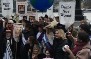 Justine Greening at Walk In Her Shoes march