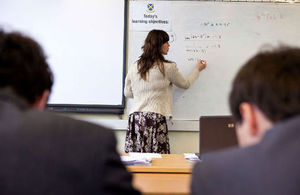 Image: teacher in lesson