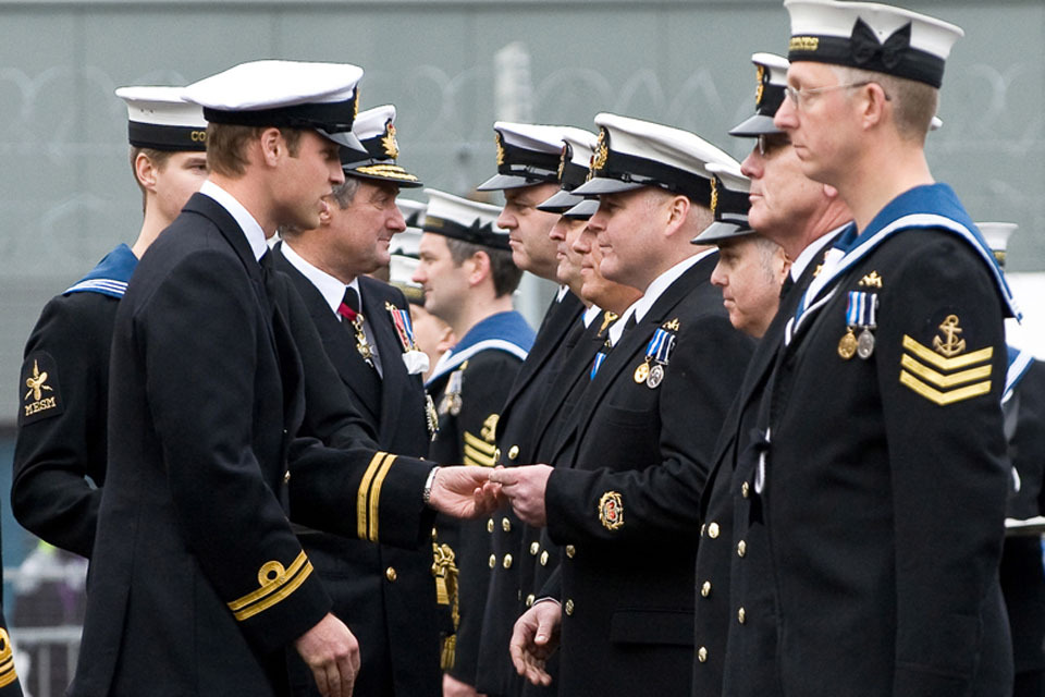 Prince William honours UK submariners