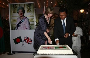 British High Commissioner to Bangladesh Alison Blake with chief guest Mostafa Kamal MP, Planning Minister, Bangladesh