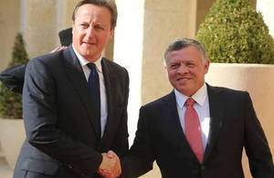 PM David Cameron meets HM King Abdullah II