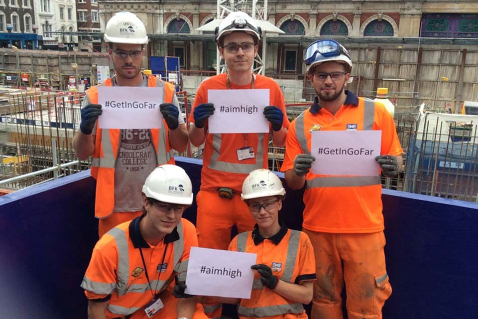Building apprenticeships in transport sector at heart of government infrastructure investment plans