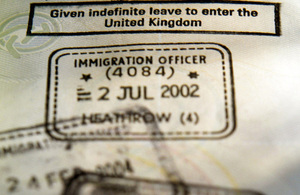 Immigration stamp