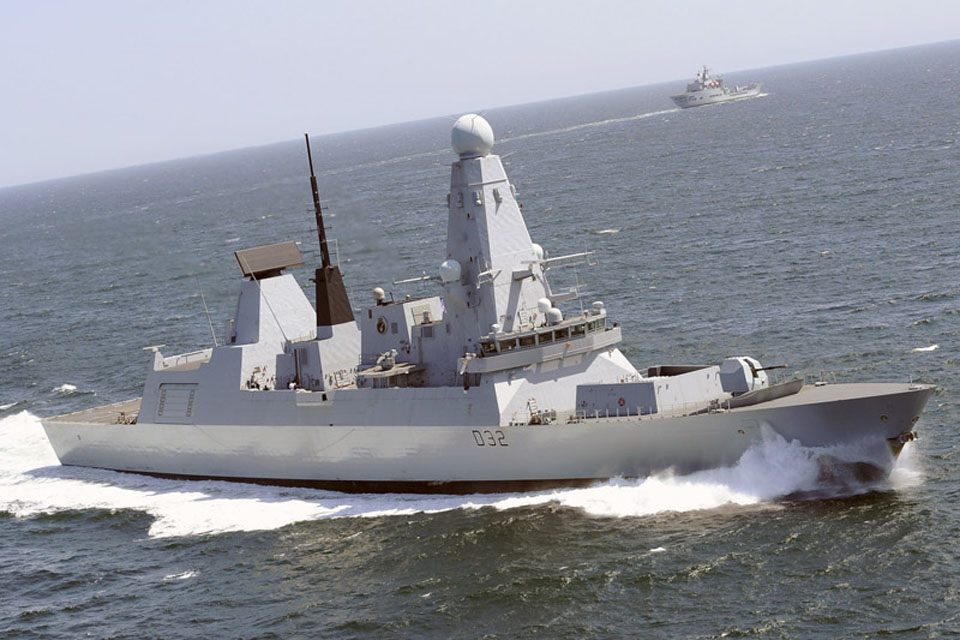 Type 45 destroyer HMS Daring (stock image)