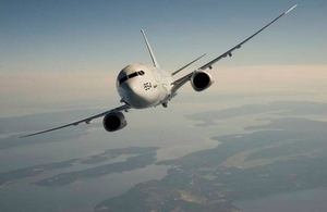 The P-8A Poseidon Maritime Patrol Aircraft in flight