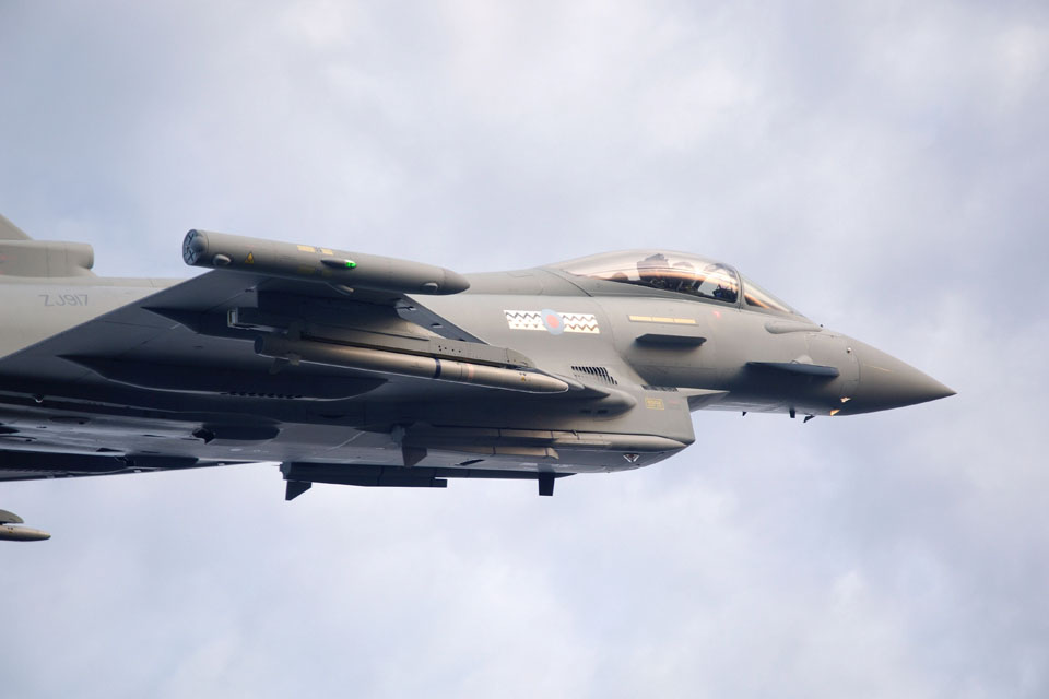 Typhoon with Meteor missiles attached