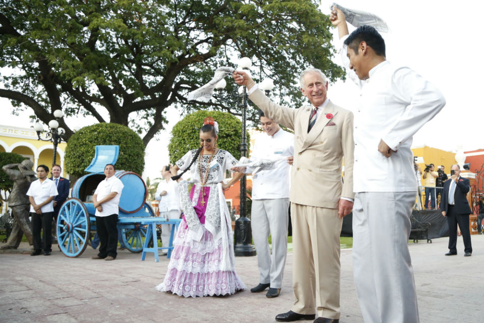 Príncipe Carlos en Campeche