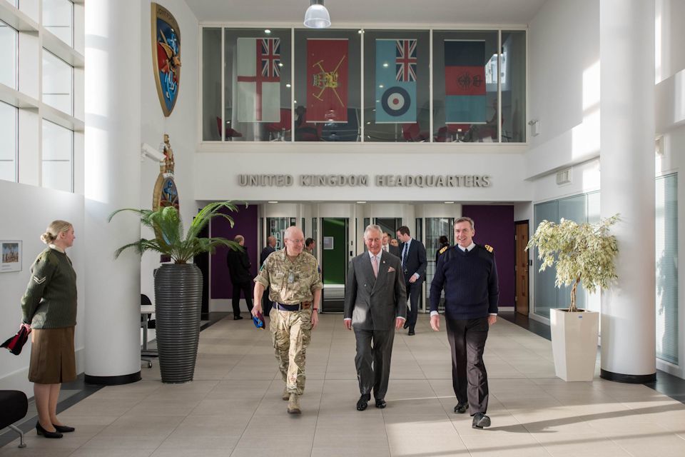 HRH The Prince of Wales visits Joint Forces Command
