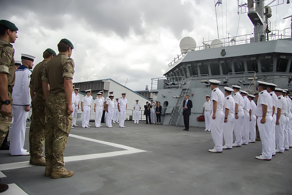 UK Defence Secretary in Singapore